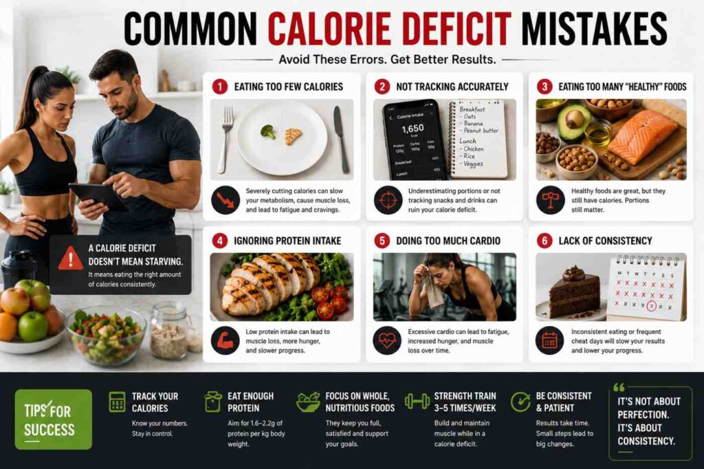 Calorie Deficit Explained: How to Lose Weight Fast Without Starving Common Calorie Deficit Mistakes