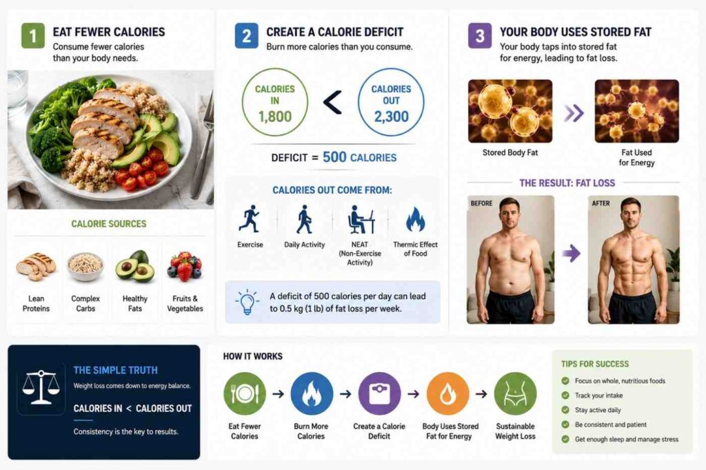 Calorie Deficit Explained: How to Lose Weight Fast Without Starving calorie deficit for weight loss